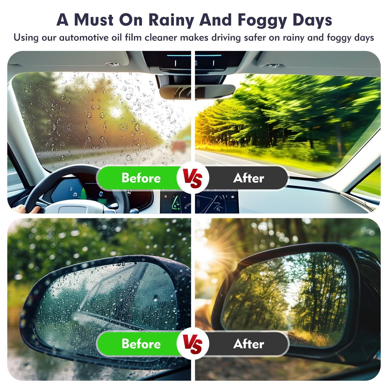 Automotive Oil Film Cleaning Brush, Car Glass Cleaner Oil…
