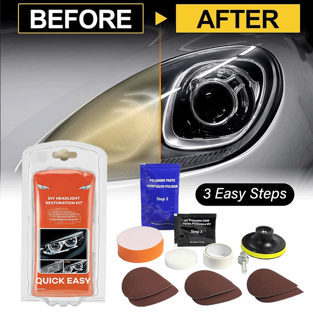 Headlight Restoration Kit Car Polishing Tool Buffing Repair for Porsche Taycan
