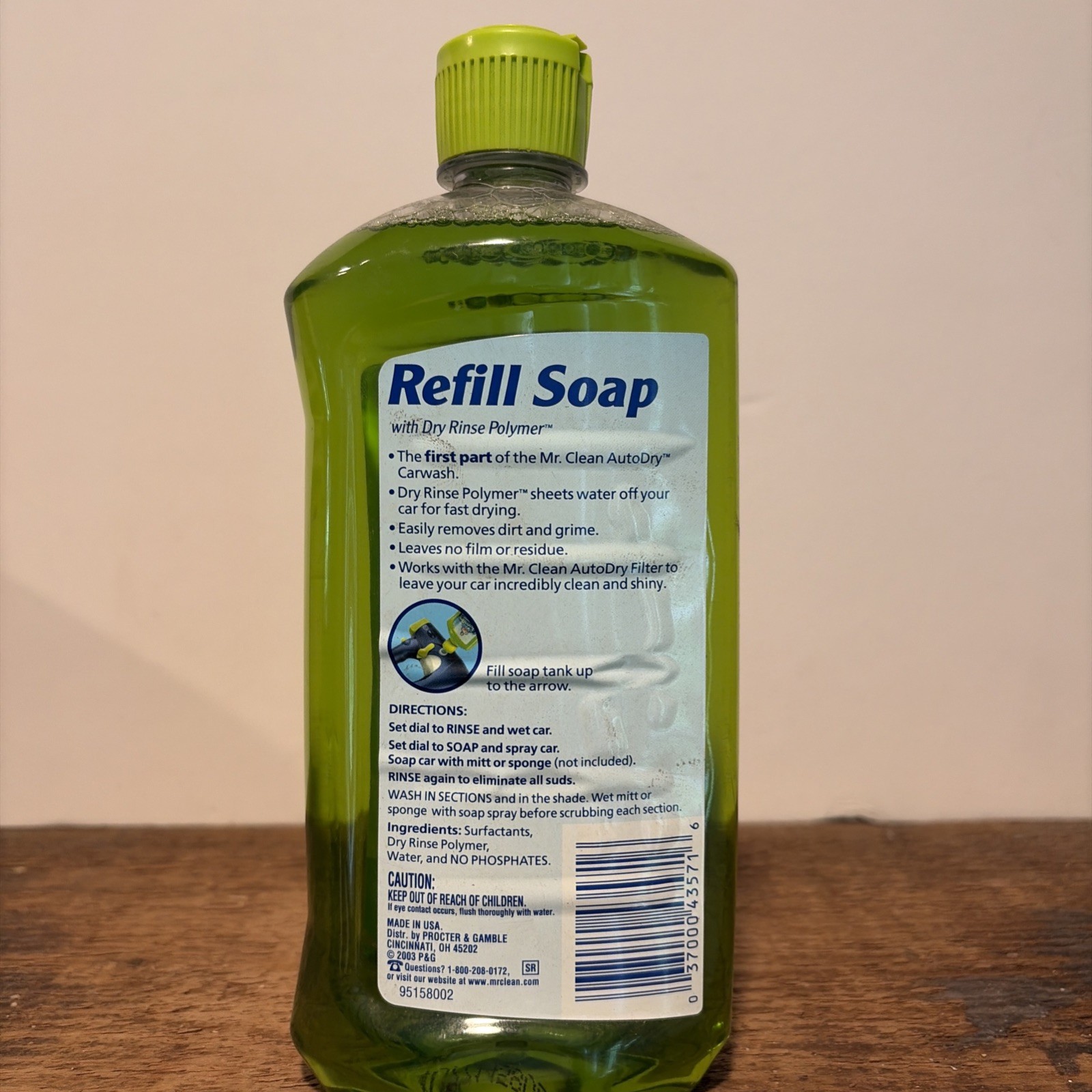 Mr Clean Auto Dry Car wash Refill Soap 20fl Oz Sealed Full Unopened USA Made
