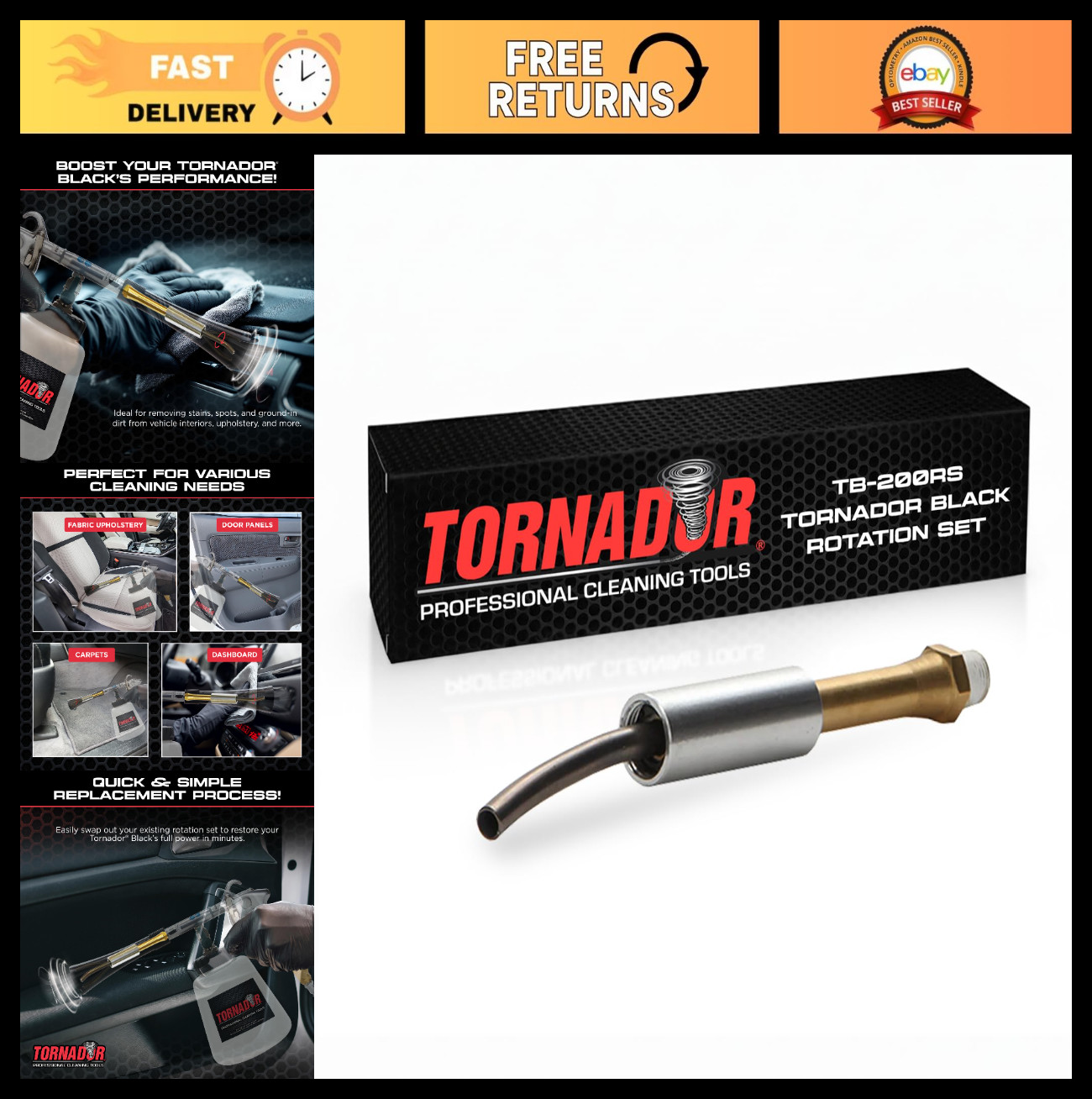 Rotation Cleaning Set for Z-020 | Weighted Tube & Rotating Rod | Boosts Power |