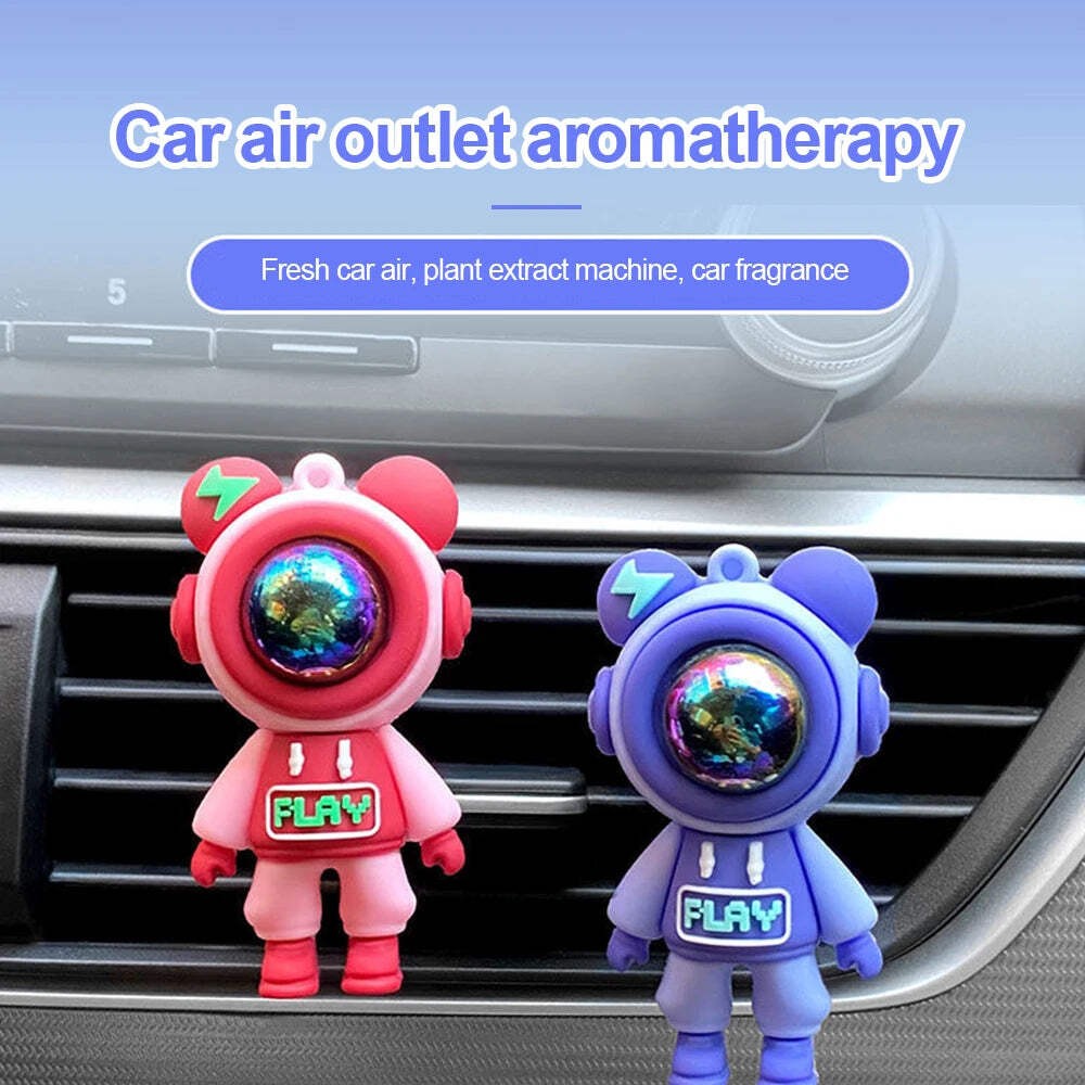 Car Air Outlet Perfume Clip Cartoon Astronaut Freshener Conditioning SUV Truck