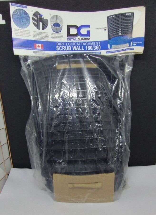 Detail Guardz Dirt Lock Scrub Wall 180/360 Car Wash Bucket Filter…New in Pkg