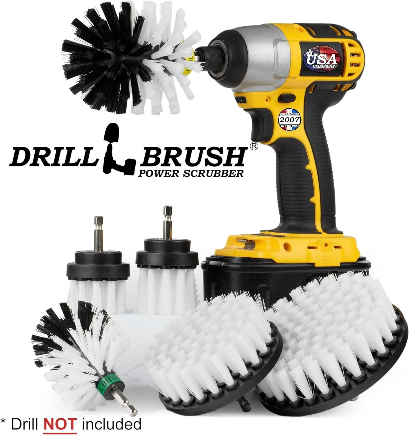 Power Scrubber Brush Kit for Cars & Motorcycles – Ultimate Detailing Solution
