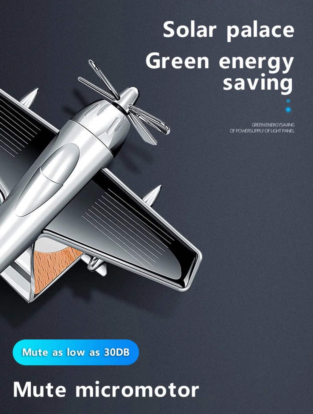 Car interior accessories solar airplane model center console decoration air SUV