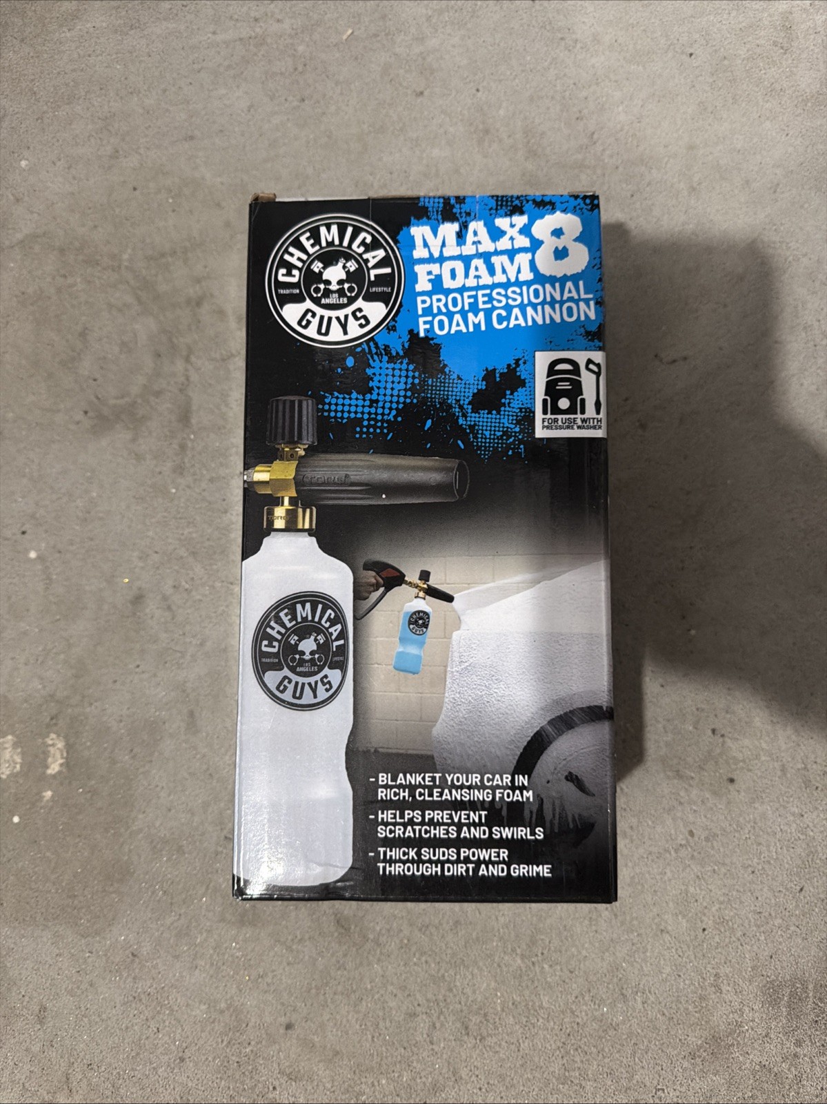 New In Box Chemical Guys Professional Foam Cannon Max Foam 8