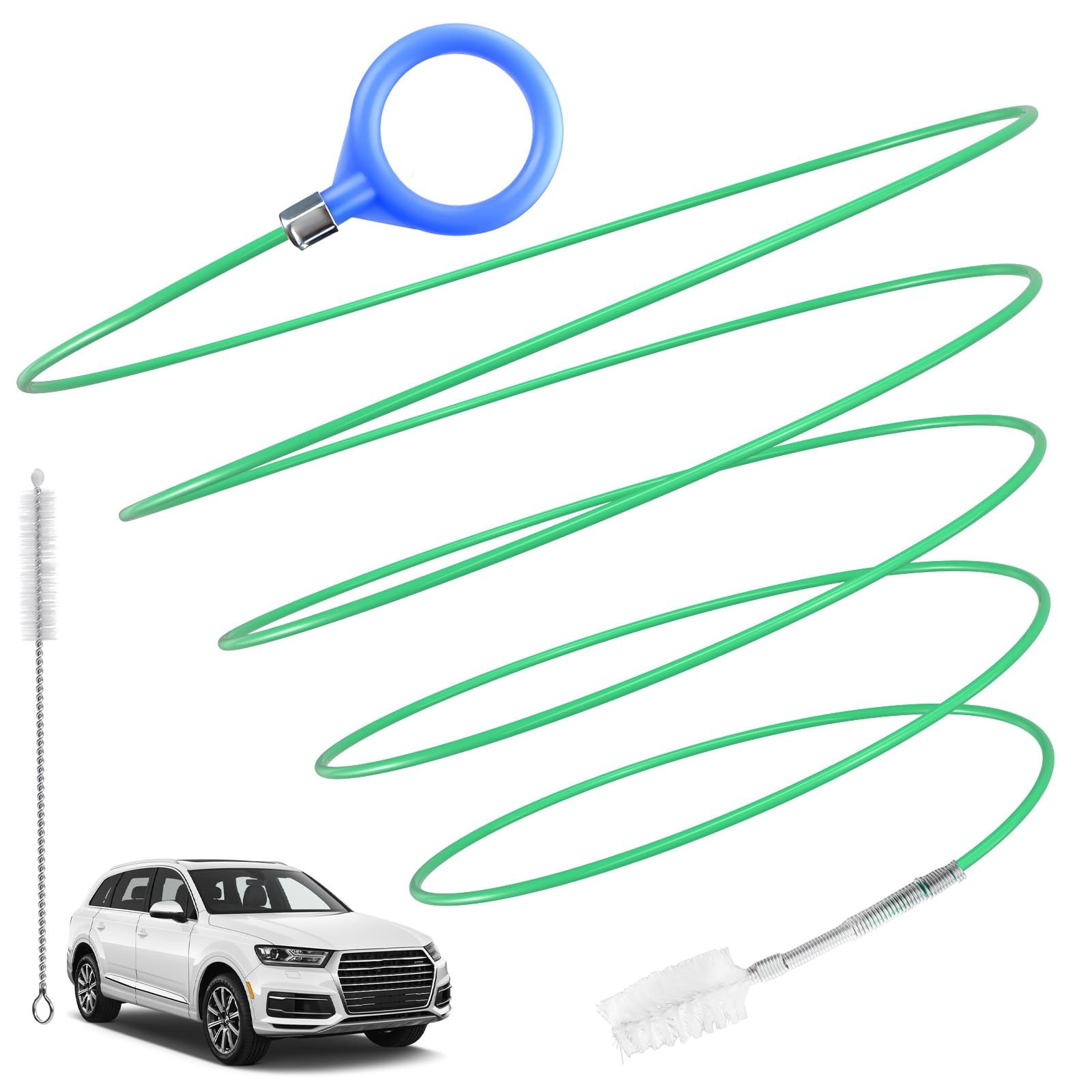 Auto Sunroof Drain Cleaning Tool 78In Flexible Tube Drain Brush Extra Long Pipe