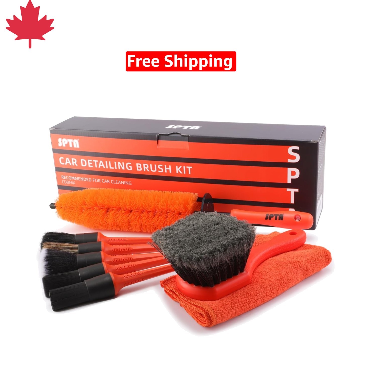 Complete 8-Piece Wheel & Tire Brush Set—Perfect for Detailers & Car Lovers