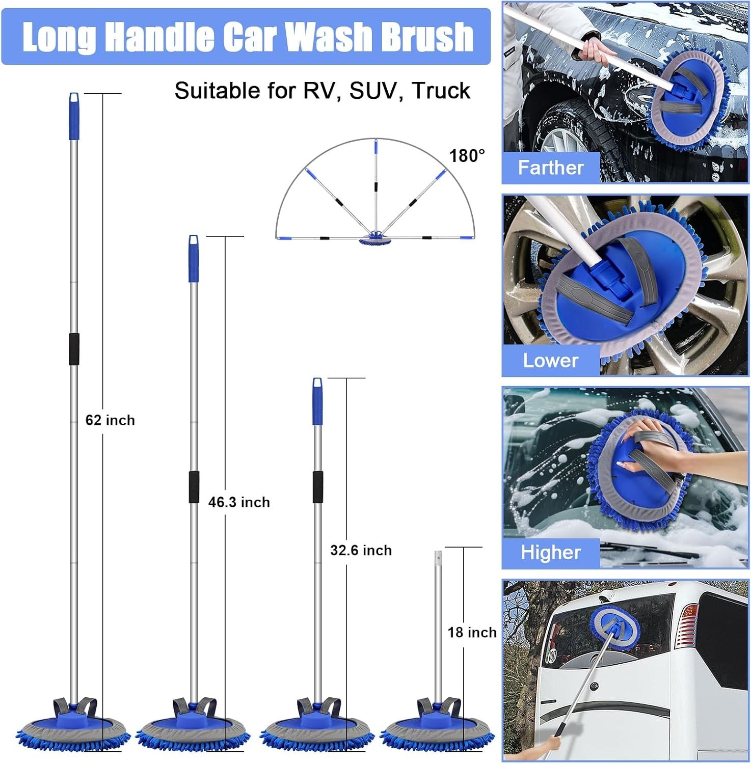 Window Squeegee with Microfiber Duster
