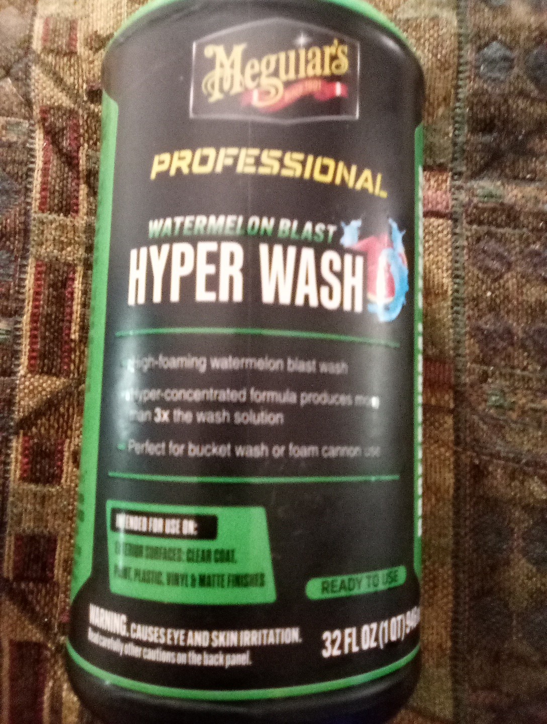 ❗LST ONE❗Meguiars Professional Watermelon Blast Hyper Wash 32 FL Oz