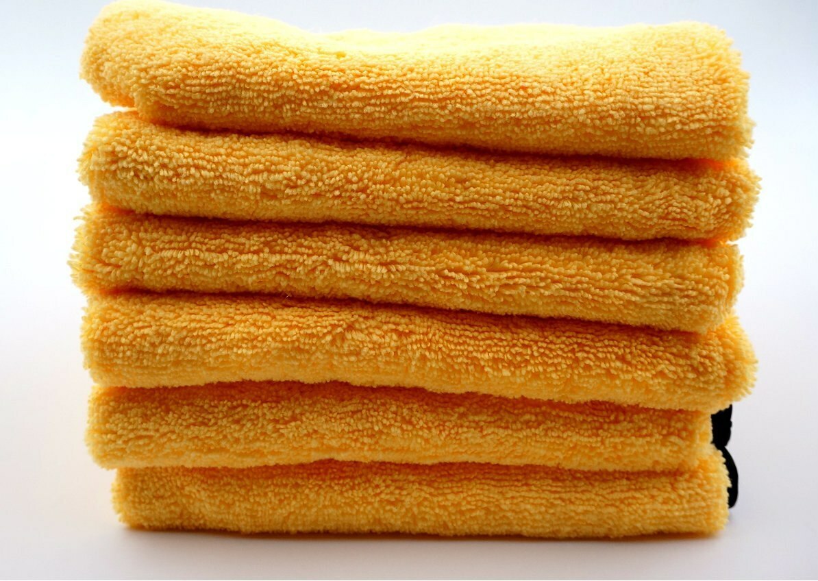 12 Car Wash Microfiber Towels Auto Cleaning Drying Silk Hemming Super Absorbent
