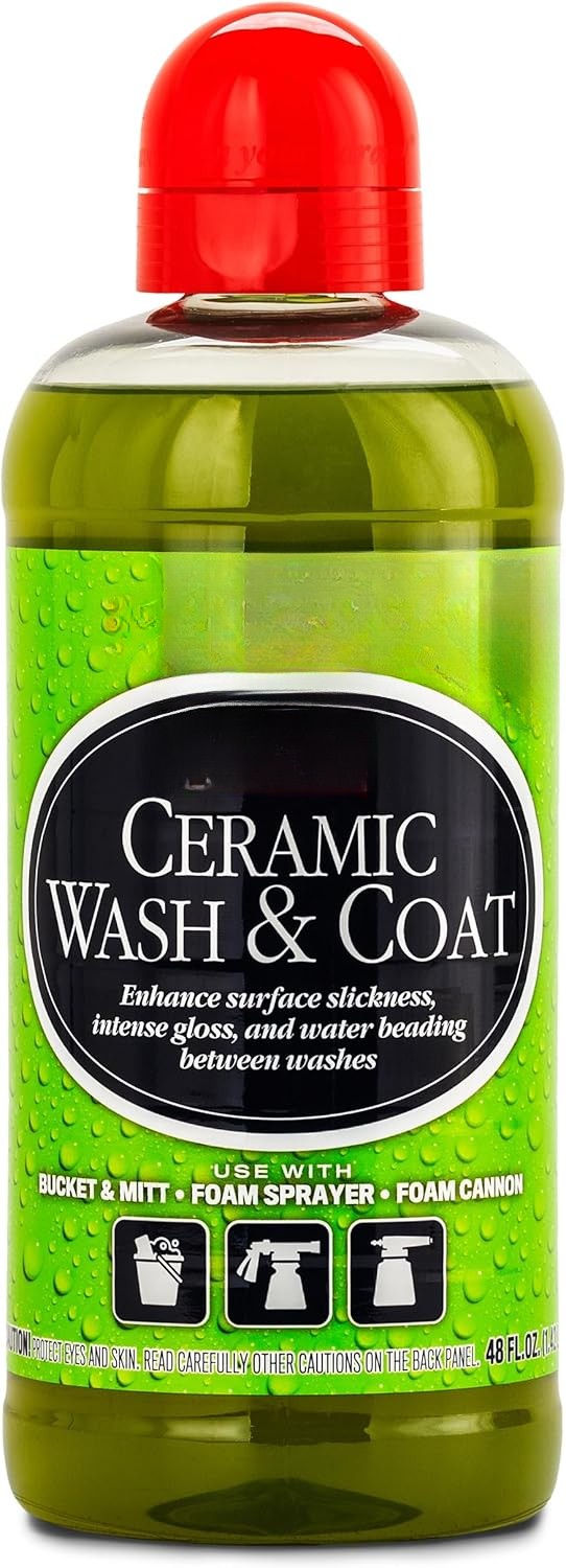 Ceramic car wash detergent and coating, suitable for all car exteriors