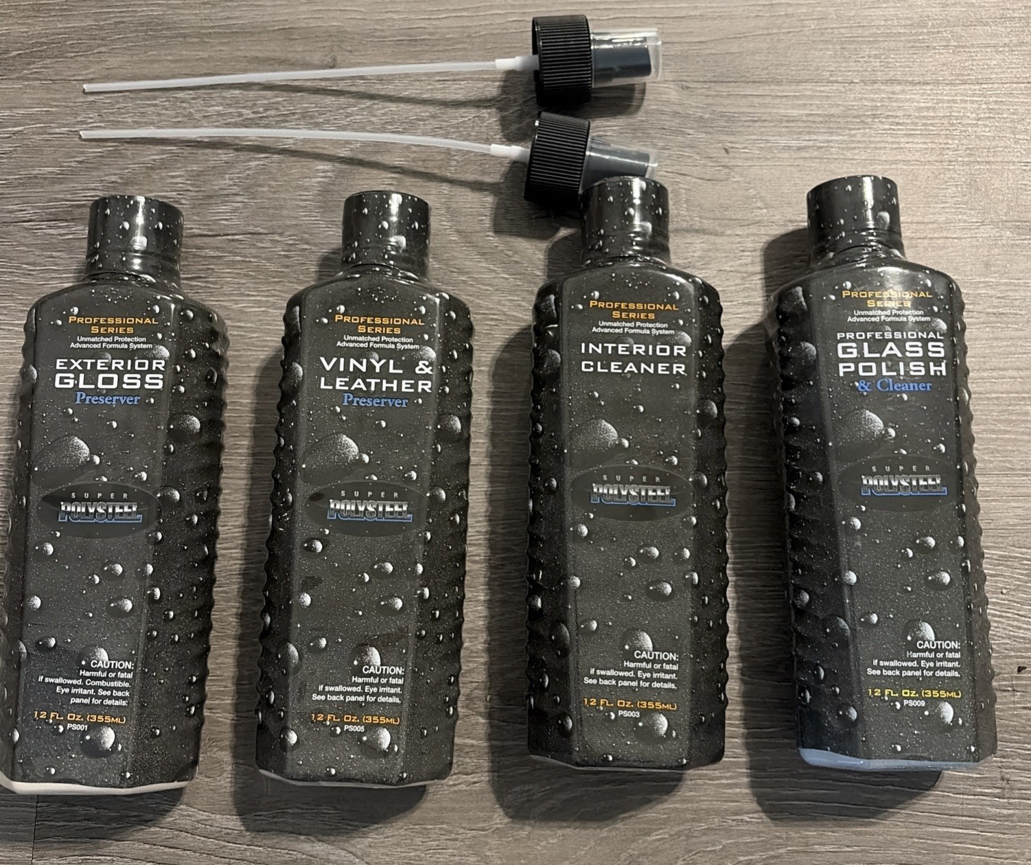 Super PolySteel Professional Series Vehicle Maintenence And Care Products Kit