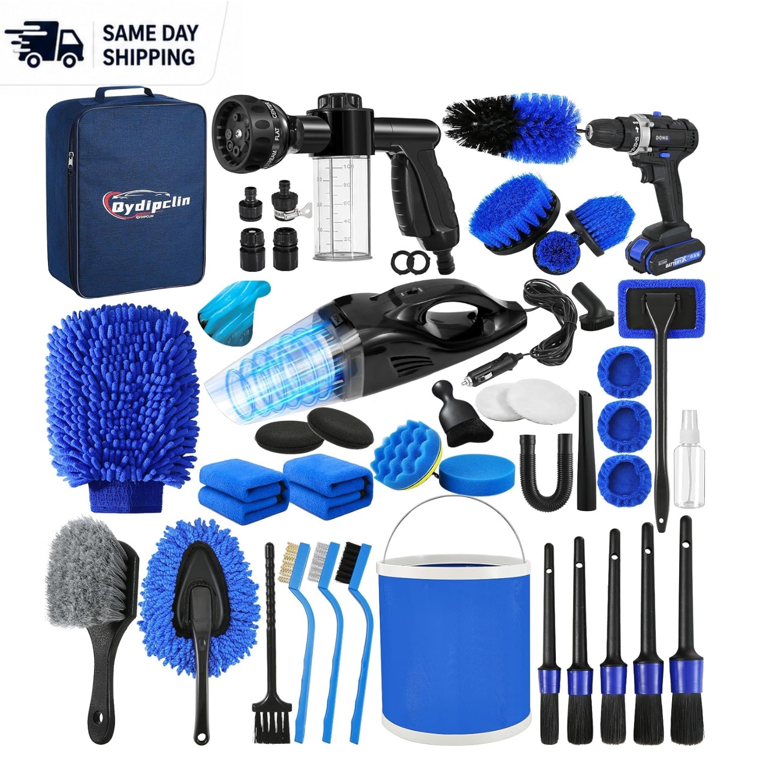 Multi-Purpose 45-Piece Car Detailing & Cleaning Kit – Ideal for All Vehicles