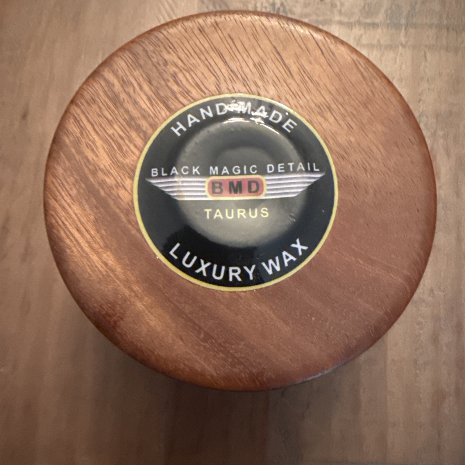 Black Magic Detail- Taurus Wax In Custom Wooden Pot- PTFE Detailing wax Imported