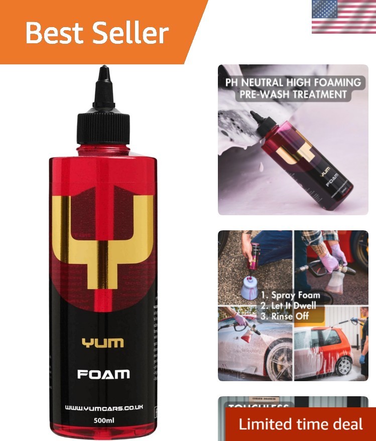 Yum Foam – pH Neutral Snow Foam for Touchless Pre-Wash – Thick, High-Foaming …