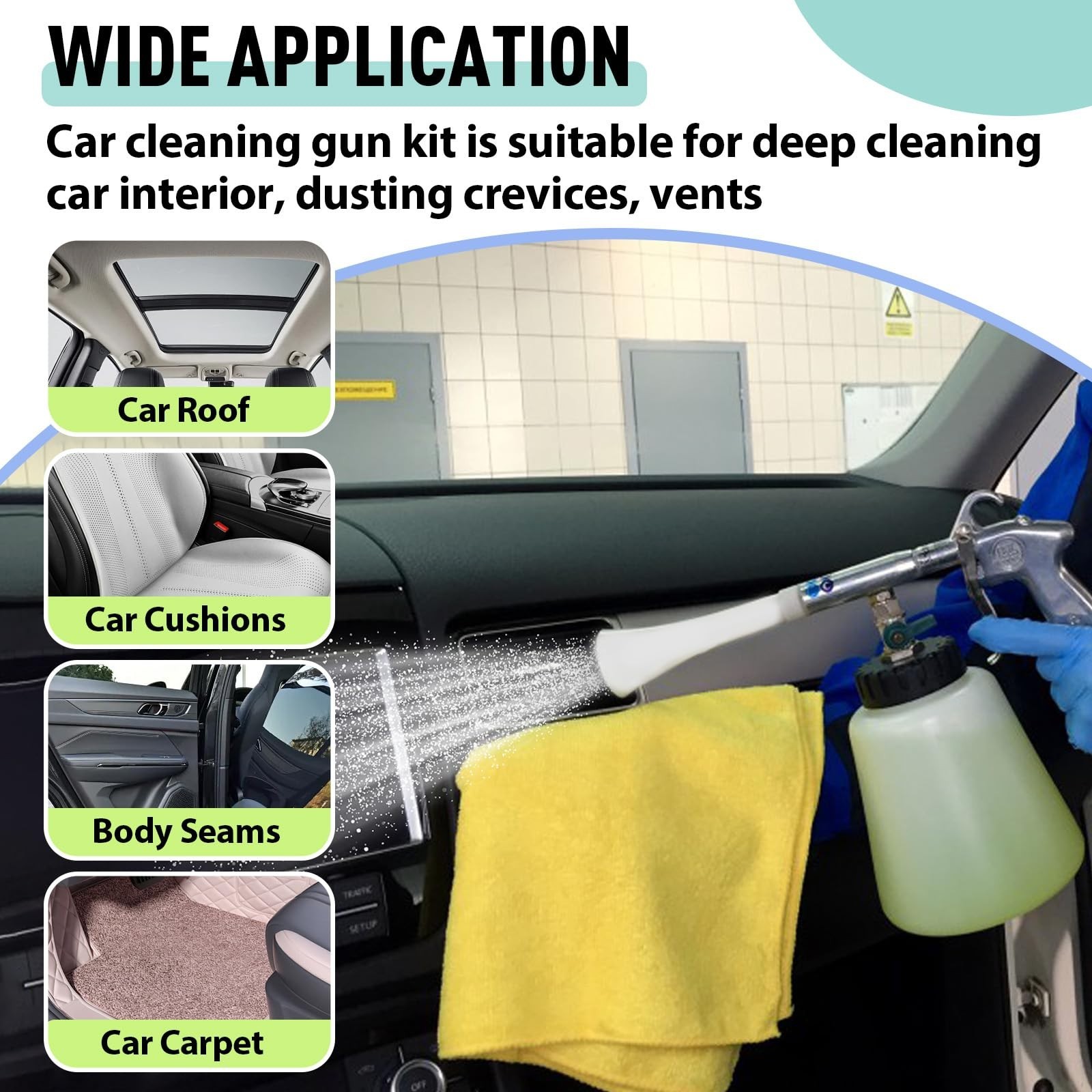 Automotive Cleaning Gun Rebuild Kit – Maintenance Parts, CT-100 Cone, CT-101 Tub