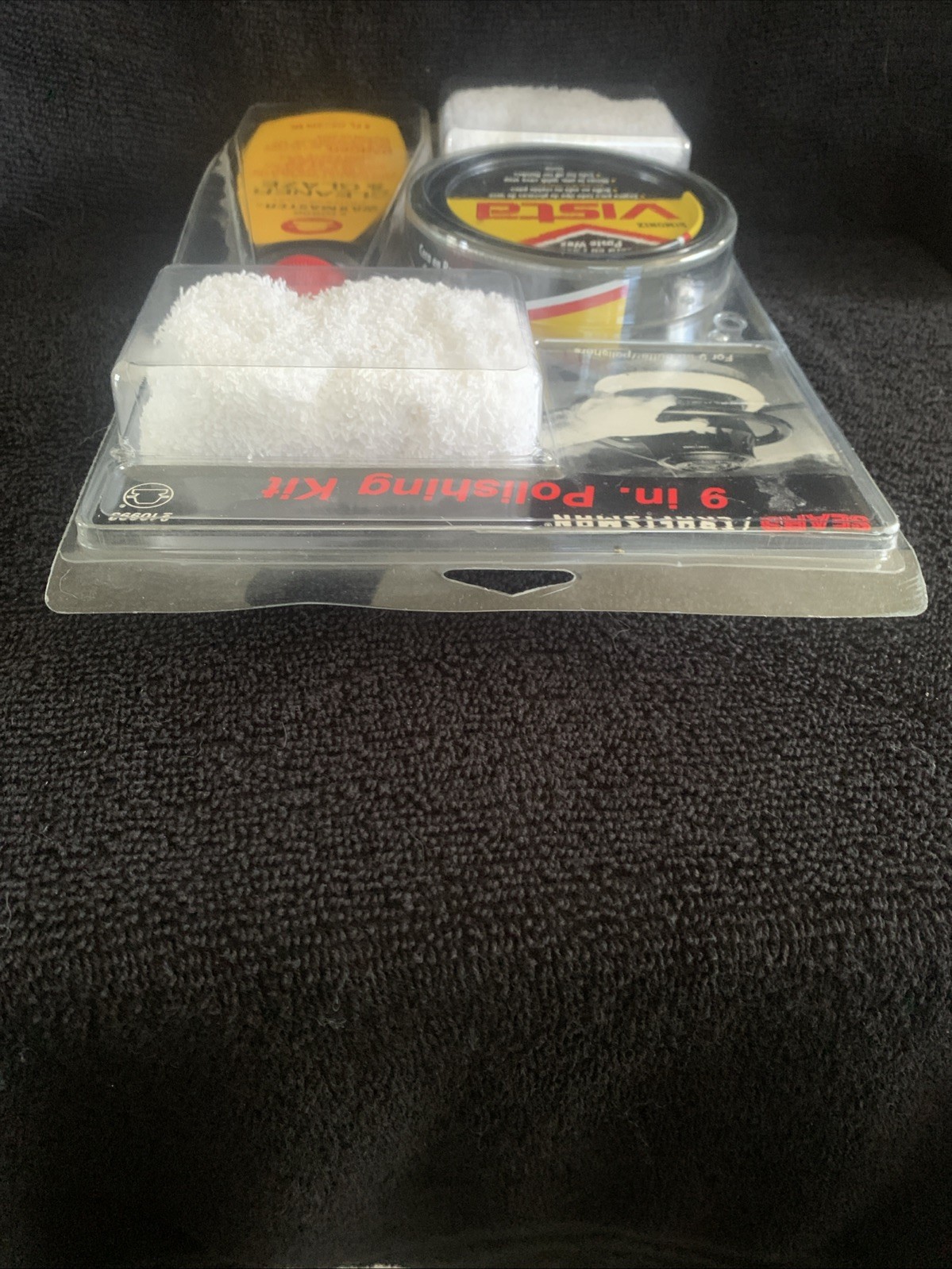 Vintage Sears Craftsman 9″ Polishing Kit Simoniz Vista Waxmaster New NOS