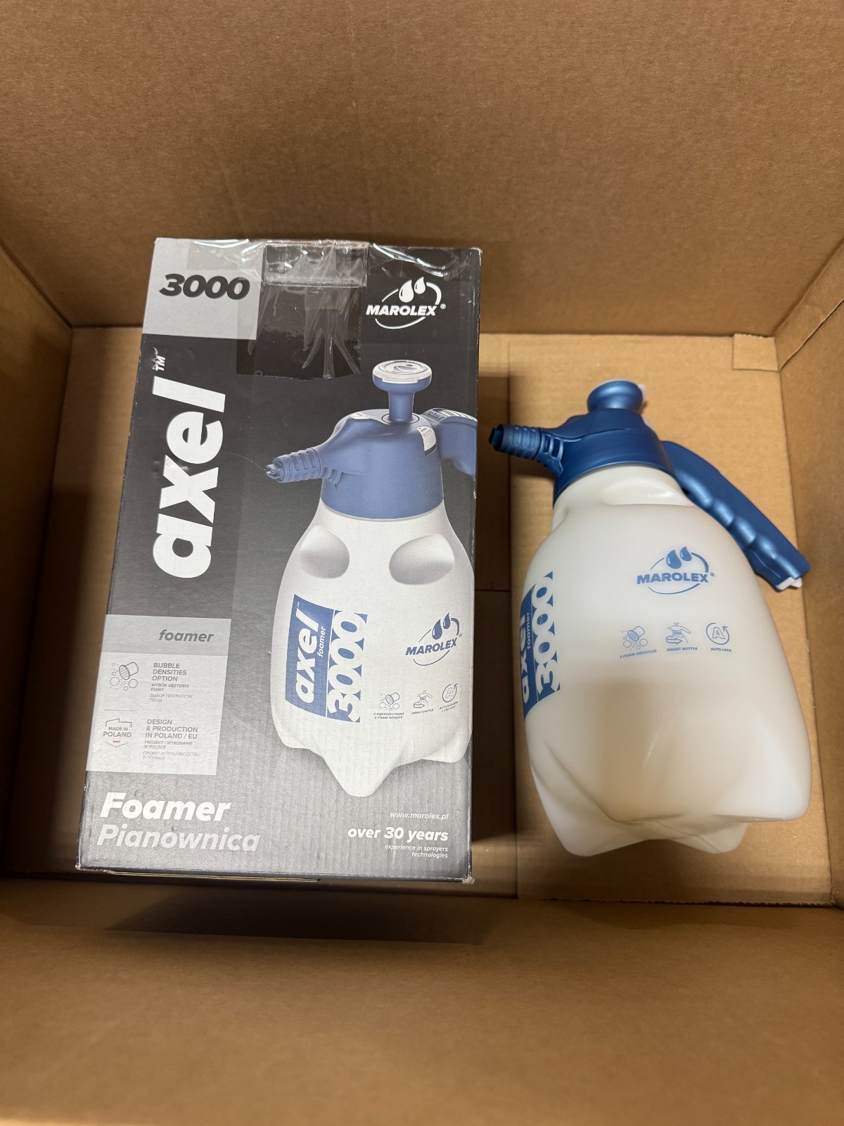 Marolex Axel 3000 Detailing Snow Foamer Sprayer Bottle Gun 3L For Car Wash