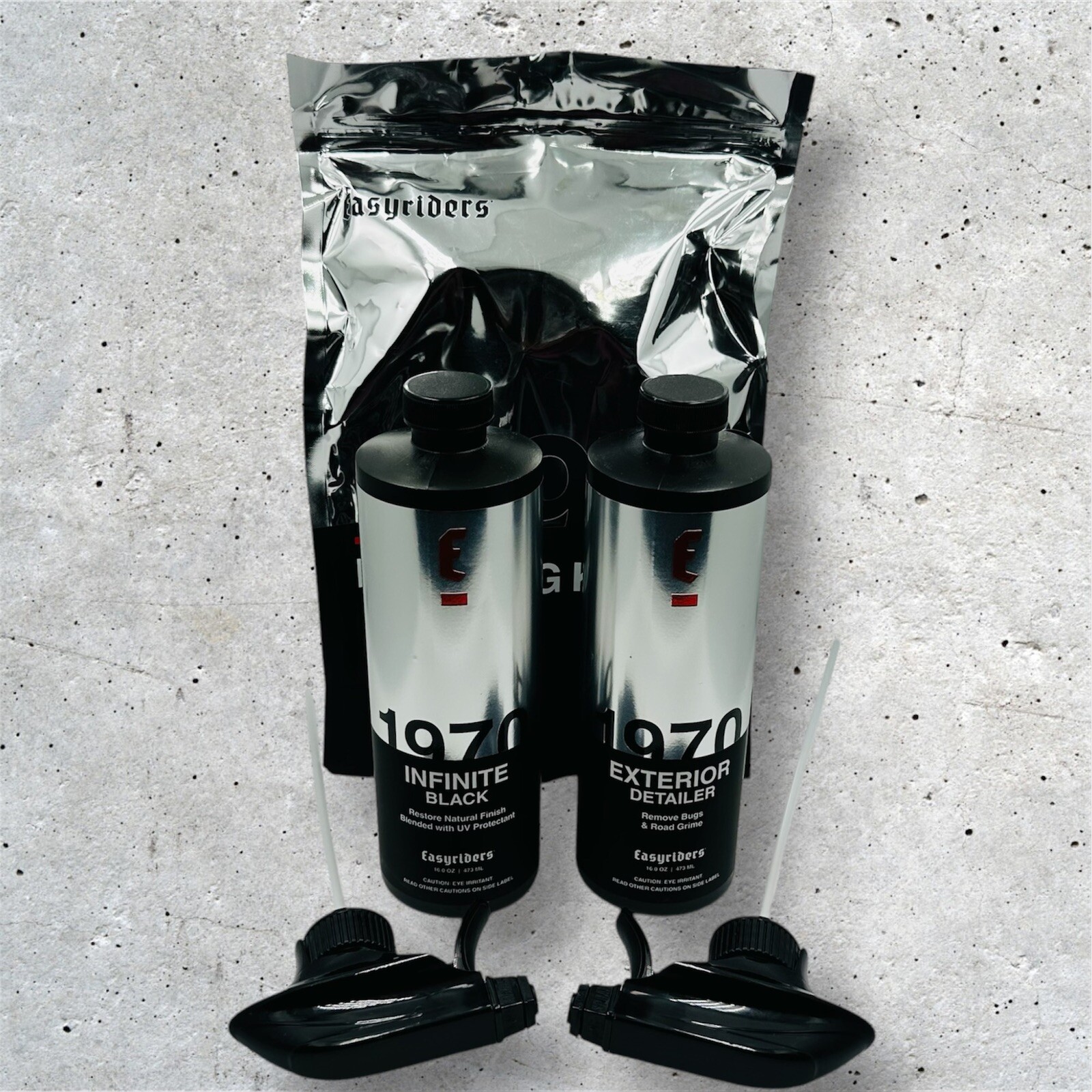 Easyriders, Motorcycle Detailing Kit, Exterior Detailed And Infinite Black