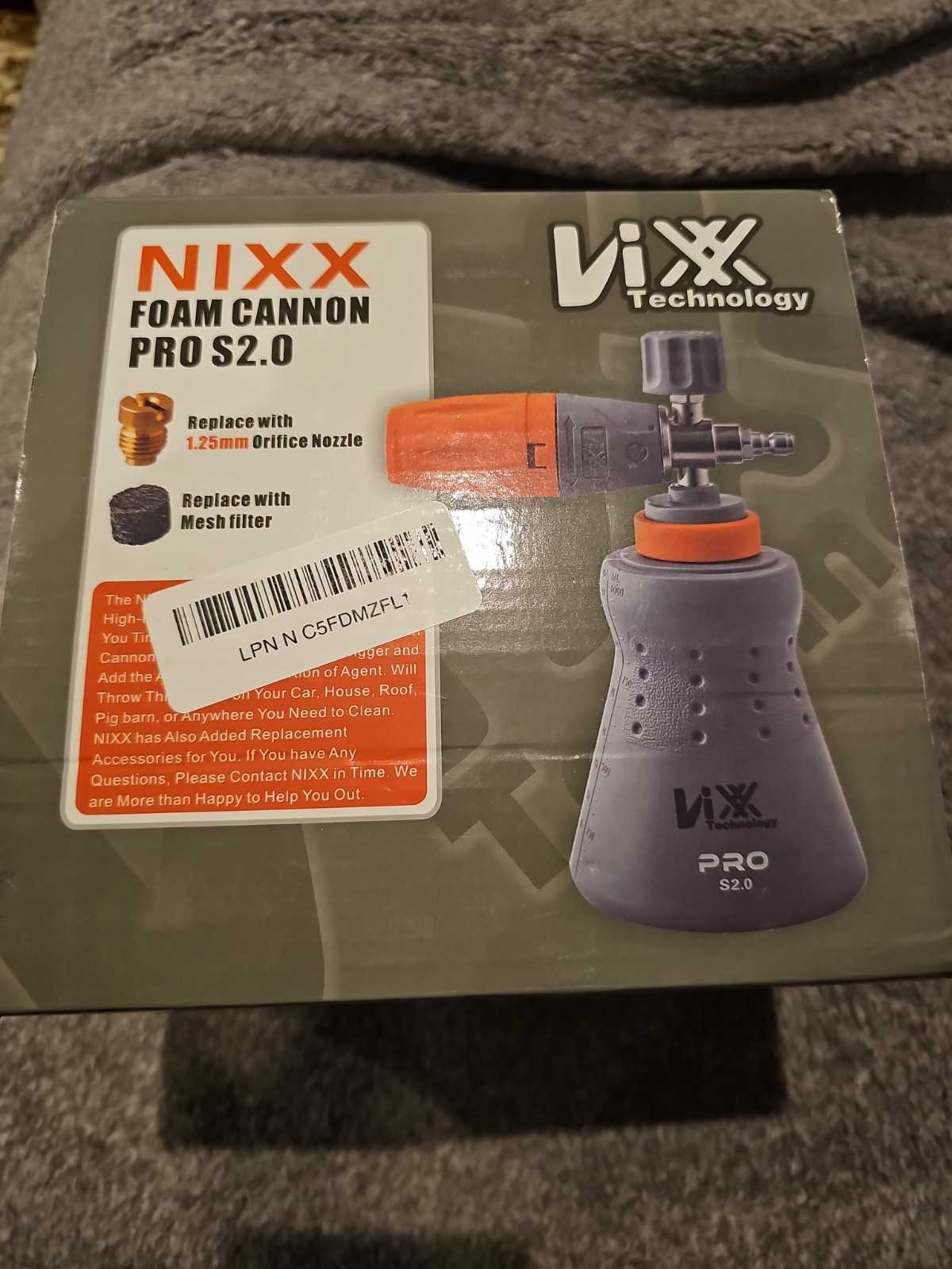 NIXX Foam Cannon PRO S2.0 1L 1/4″ Quick Connect Brand New Factory Sealed