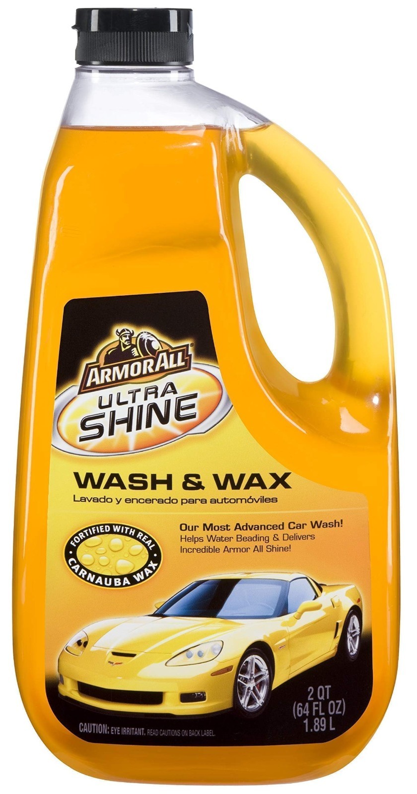 Ultra Shine Car Wash & Wax – 64 Fl Oz, Cleaning Fluid for Cars, Trucks, Motorcyc