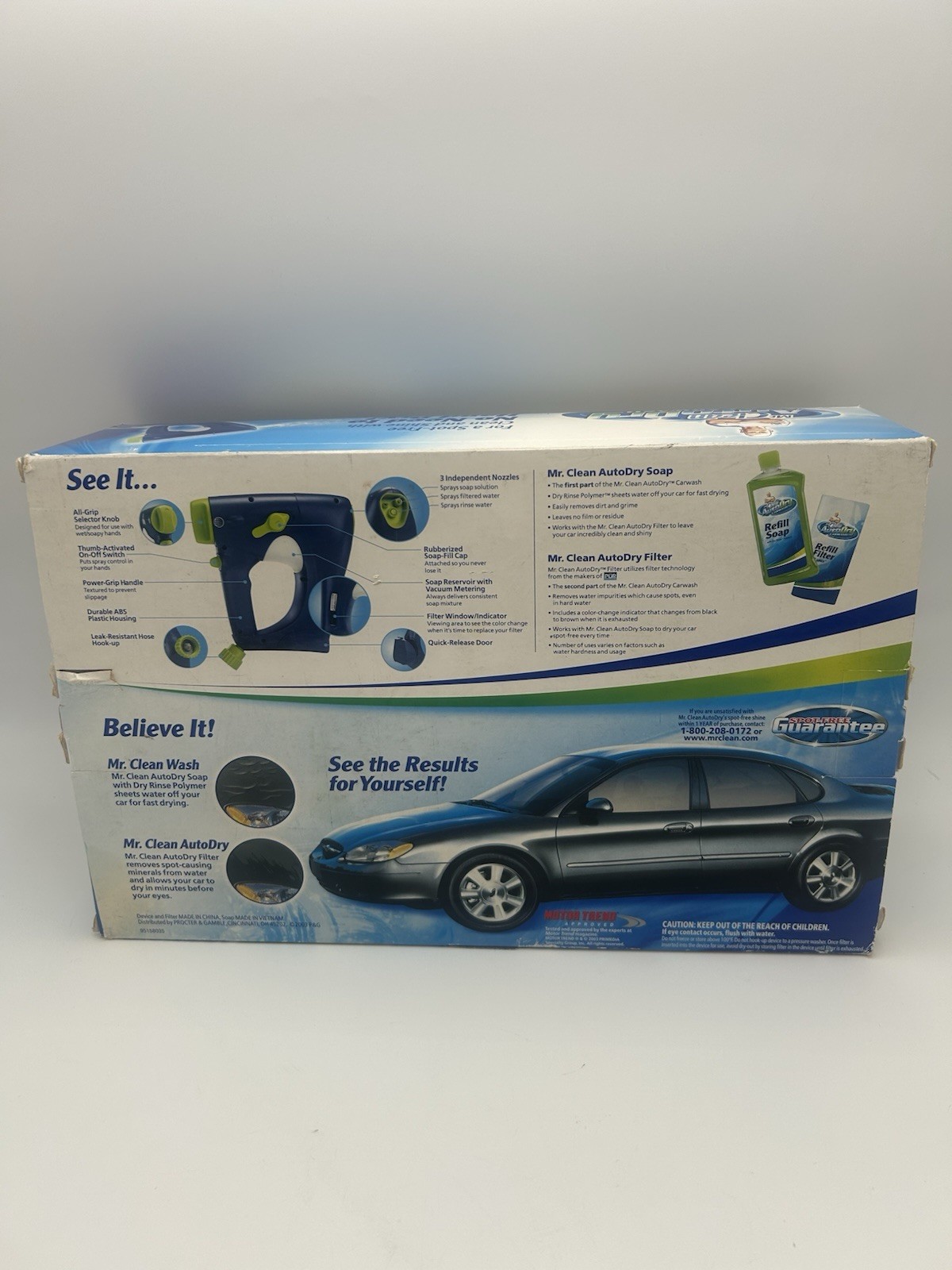 Mr. Clean AutoDry Car Wash System Soap Starter Filter Kit New In Box