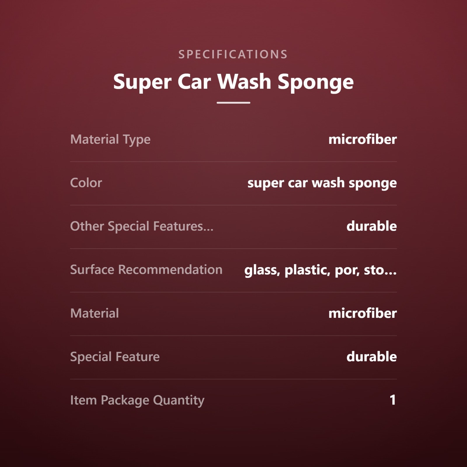 Super Car Wash Sponge, Two-Sided Microfiber with Mesh Scrubber | Scratch-Free…