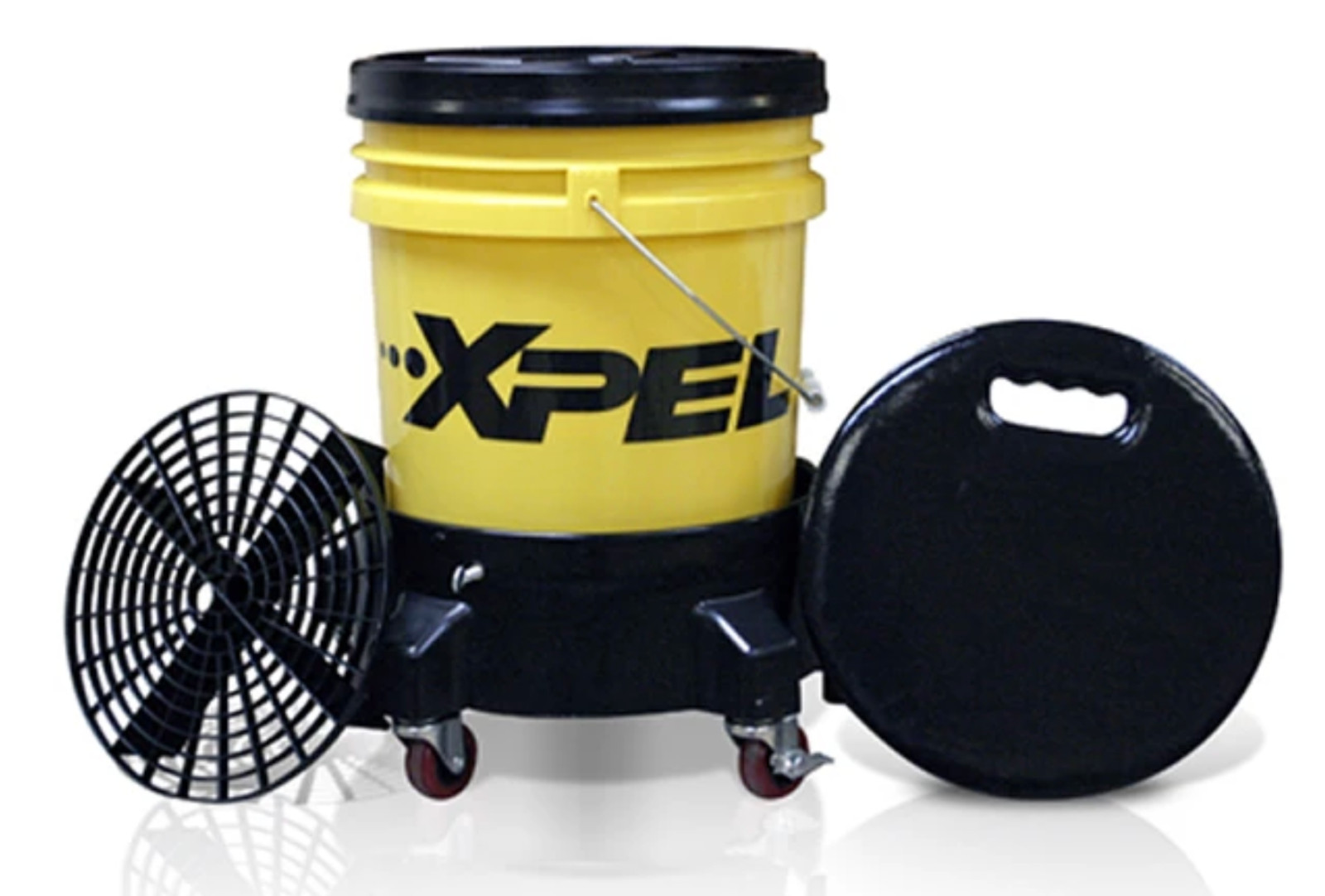 XPEL Car Truck Wash 5-Gallon Bucket with wheels and Seat Kit
