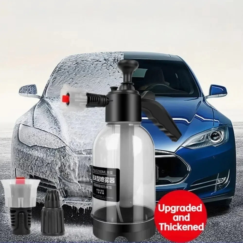 2L Hand Pump Foam Sprayer Snow Foam Car Wash Pressure Spray Bottle