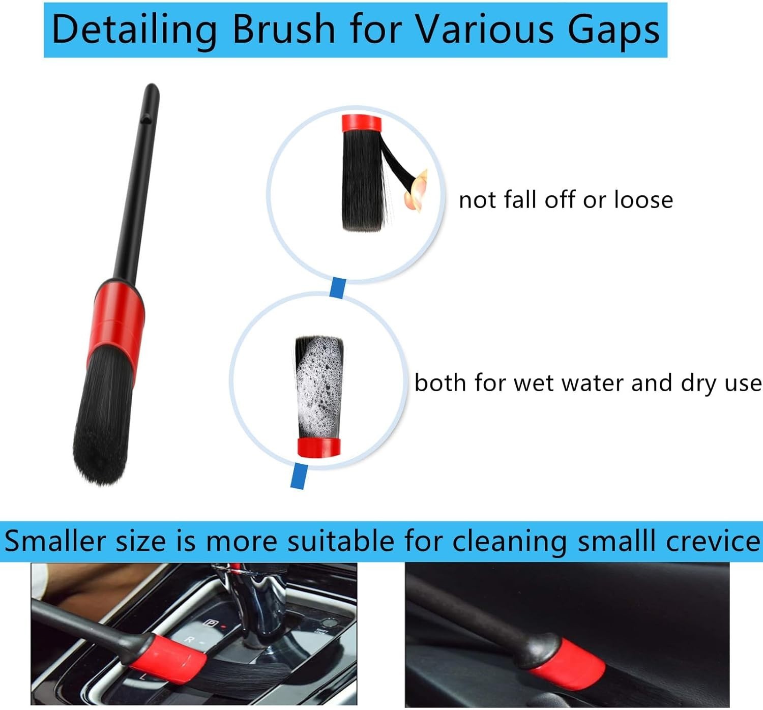 Versatile Auto Cleaning Kit: Microfiber Brushes & Gel for Detail-Oriented Lovers