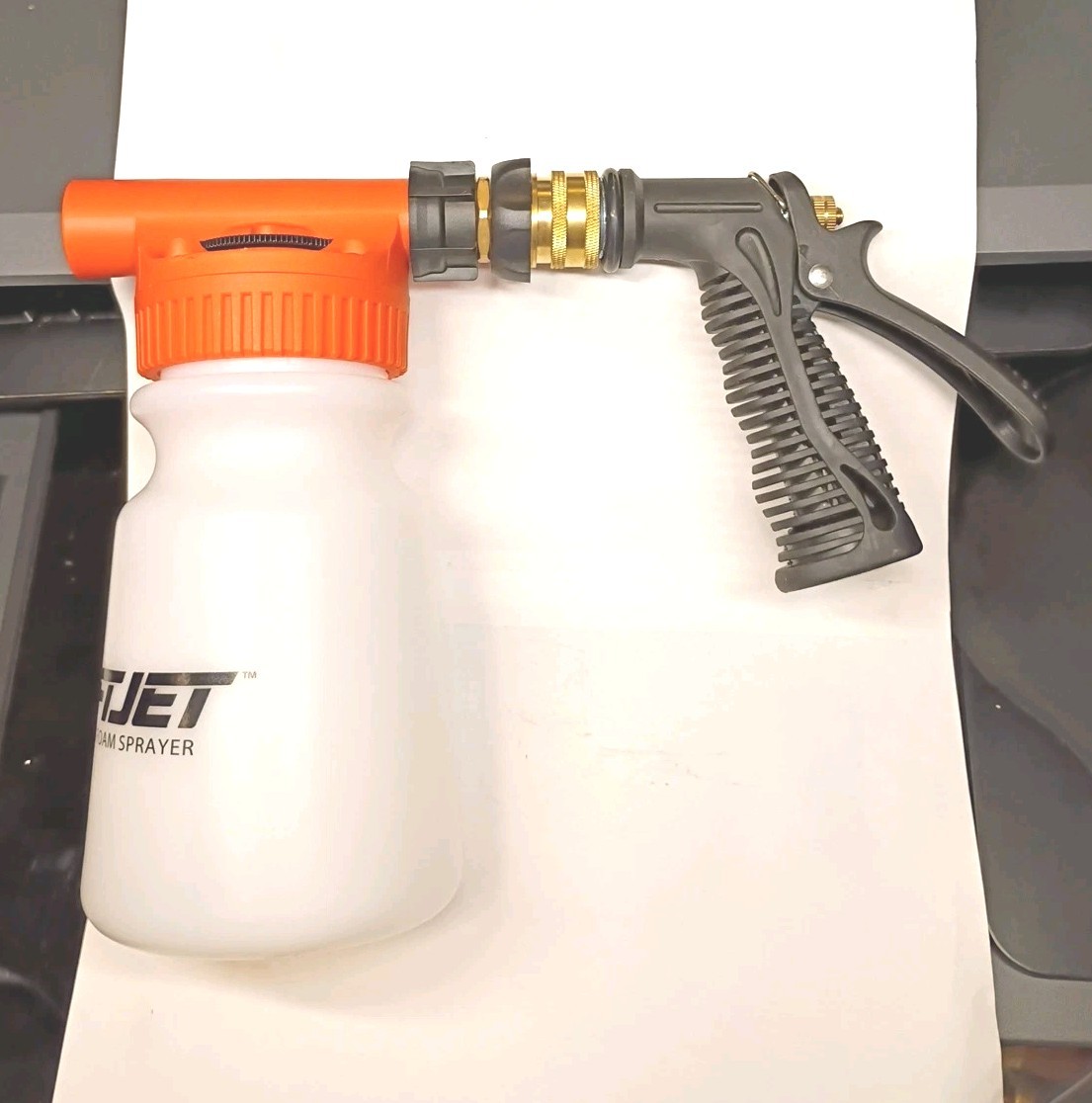 SwiftJet Car Wash Foam Gun & Microfiber Mitt – Foam Cannon, Snow Foam