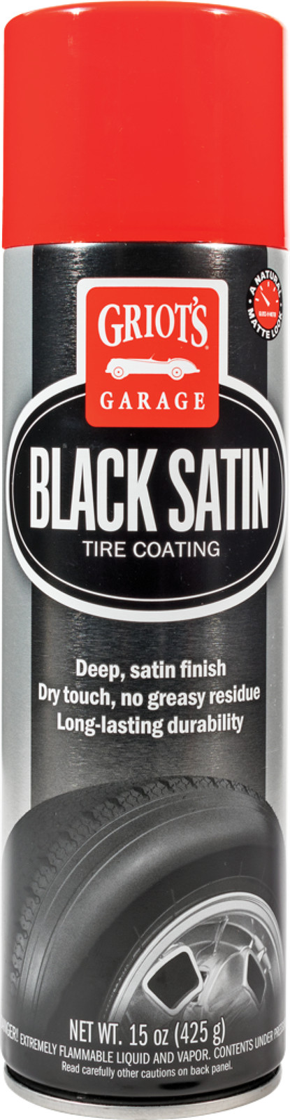 Griots Garage Black Satin Tire Coating – 15oz (Aerosol)