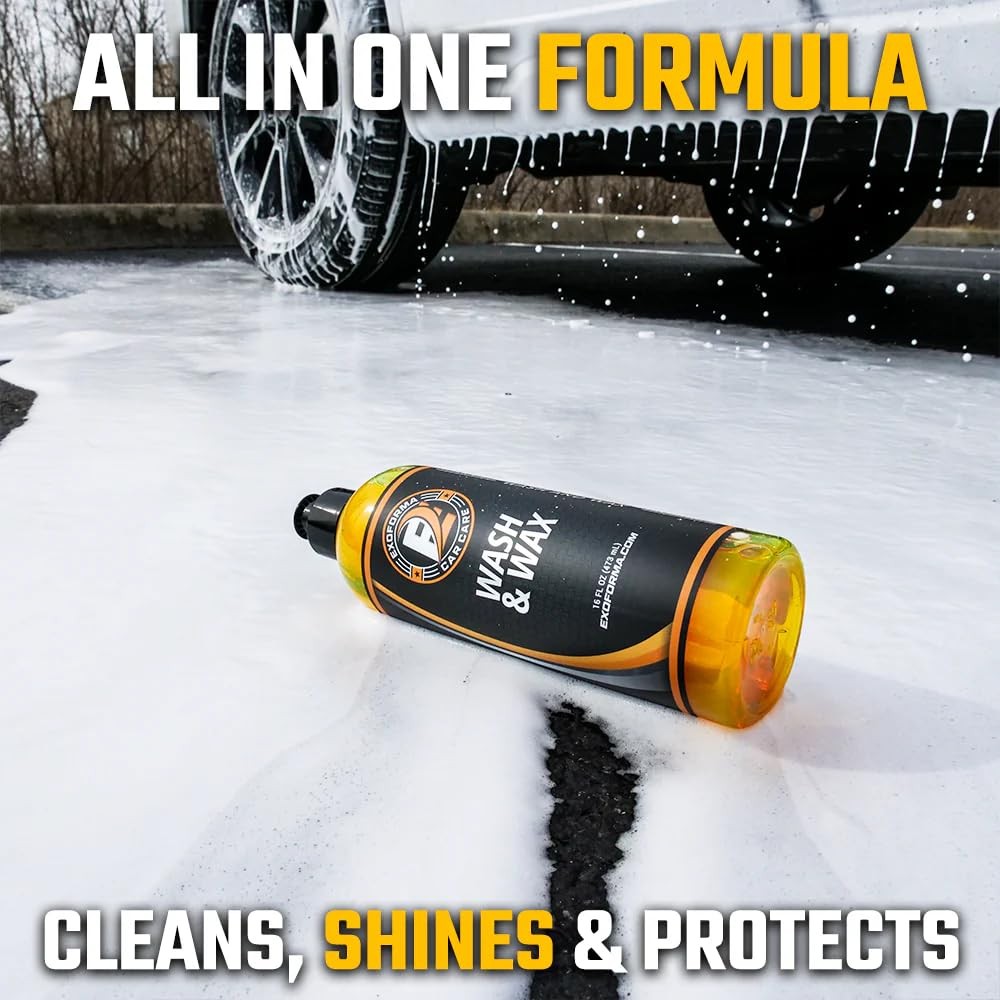 ExoForma Wash & Wax – 16 Oz – Car Accessories 16 Fl (Pack of 1)