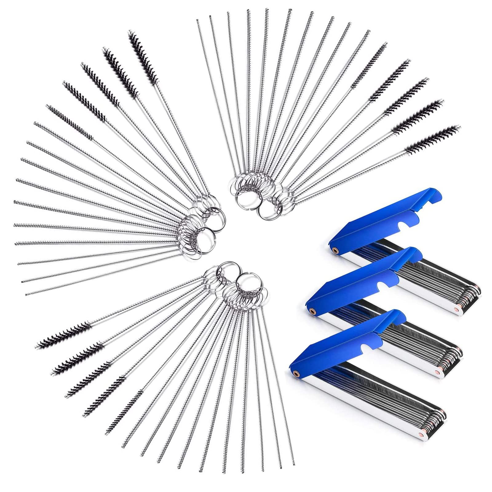 6 Carburetor Cleaner Kit 39 Wires 30 Needles 15 Brushes Motorcycle ATV Moped Car