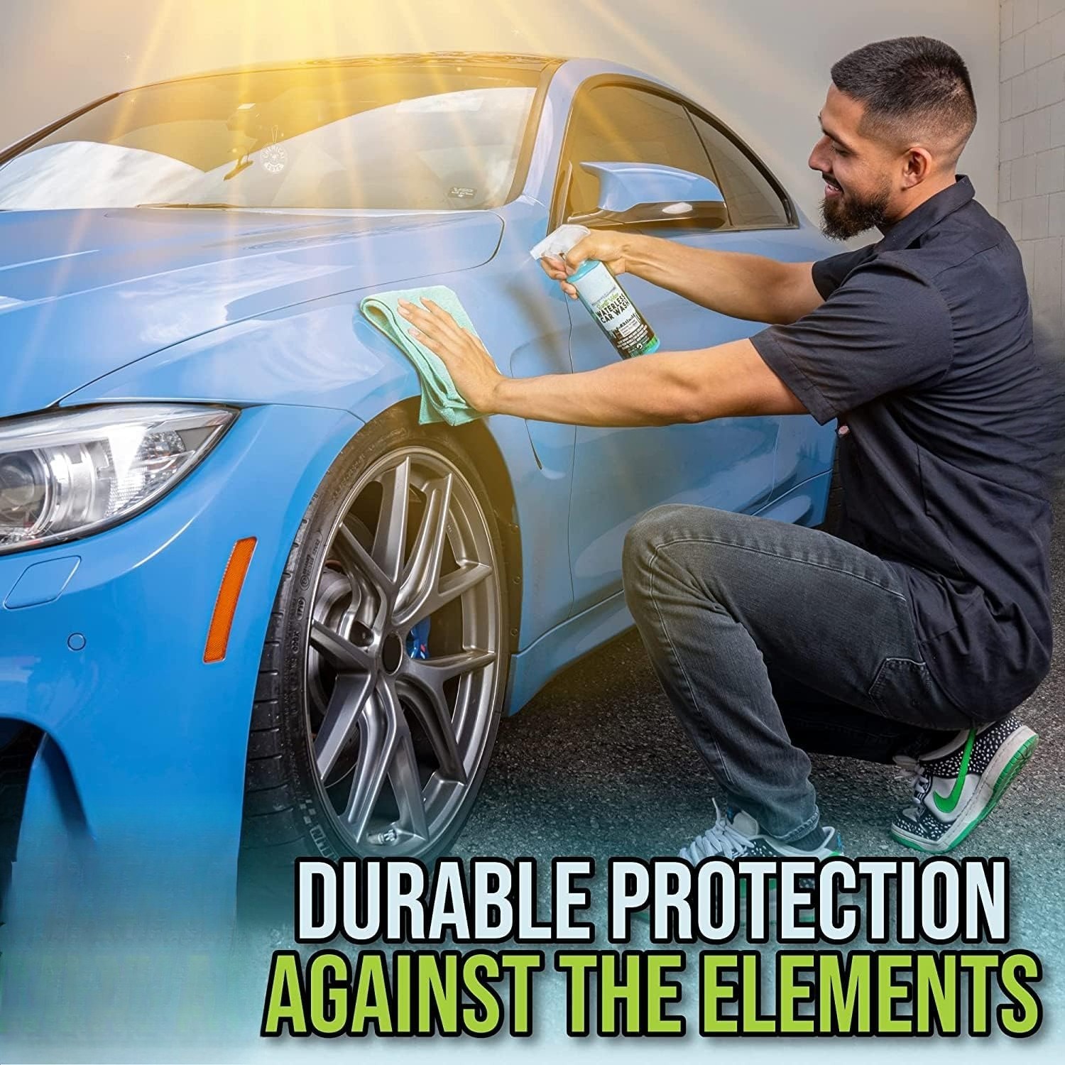 Wipe Waterless Car Wash, Safe for Cars, Trucks, RVs & More, 16 fl oz (2-Pack)