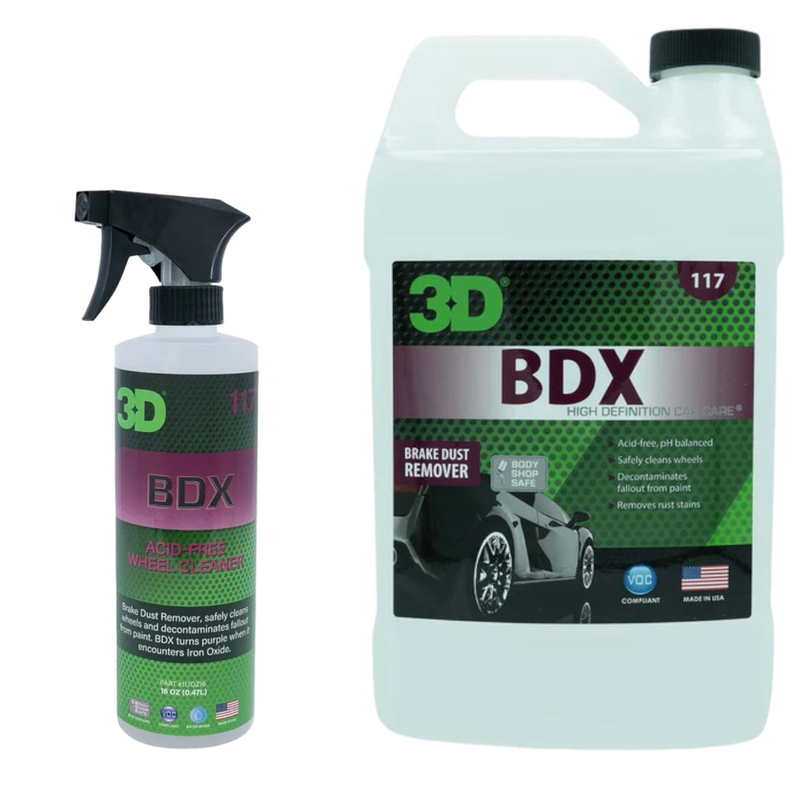 3D BDX Iron Remover – Removes Brake Dust, Iron Oxidation & Fallout