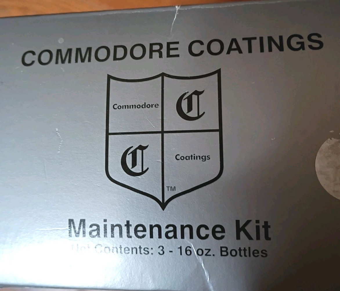 Commodore Coating Auto Maintenance 3 Part Kit Wash Sealant Leather Cream New