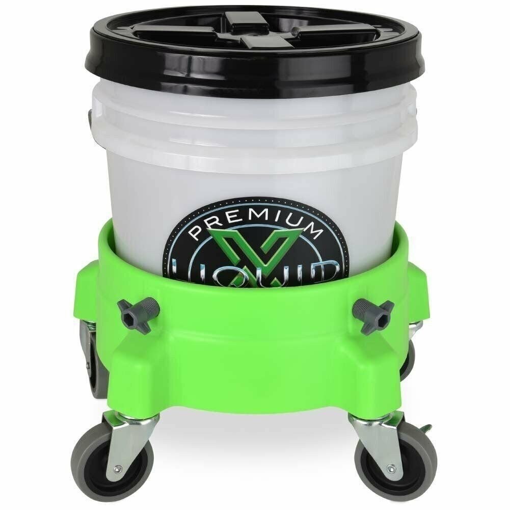 Liquid X Original Bucket Dolly – Lime Green with 3″ Gray Casters