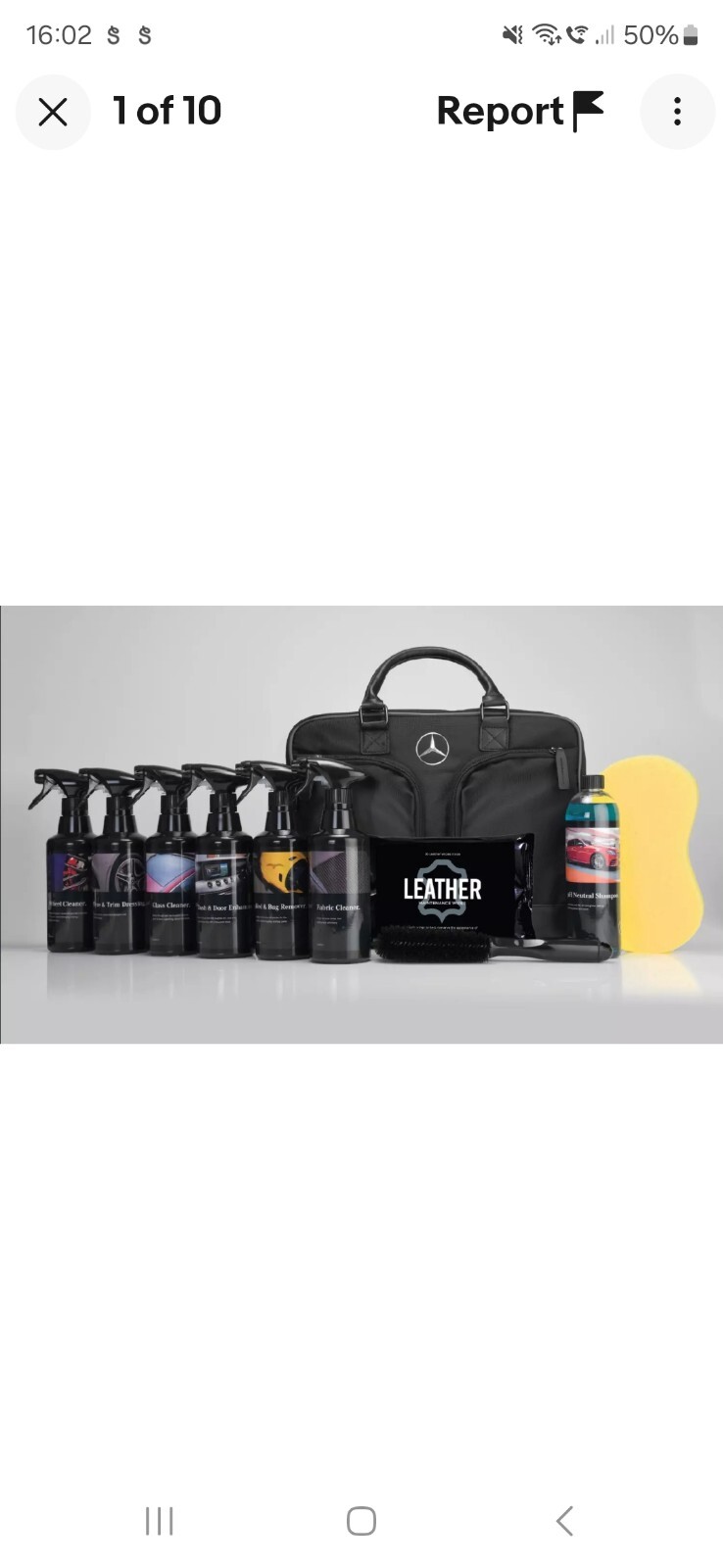 Mercedes-Benz Genuine Leather & Upholstery Car Cleaning Protection Kit With Bag