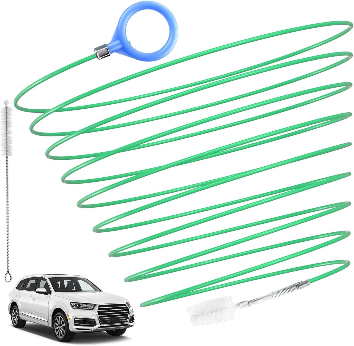 Auto Sunroof Drain Cleaning Tool 78In Flexible Tube Drain Brush Extra Long Pipe