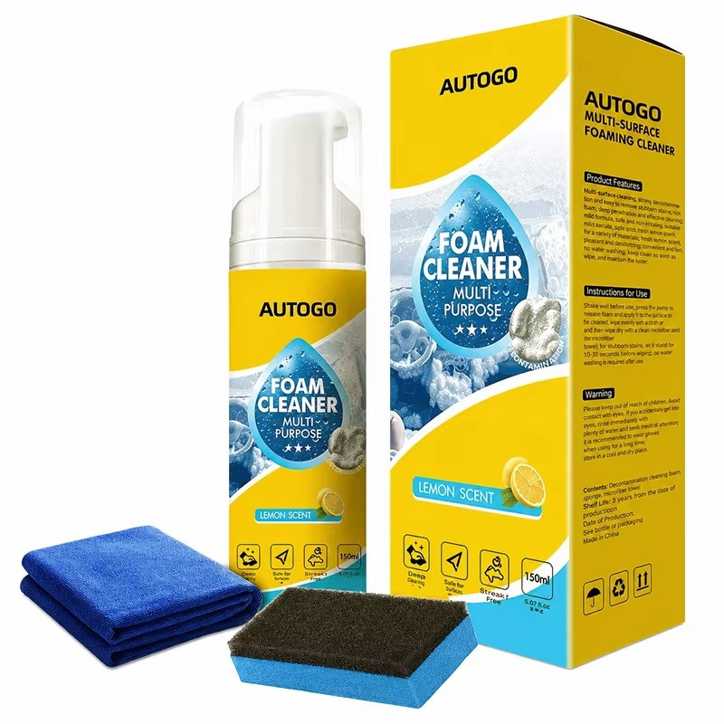Wash Free Foam Car Interior Cleaner for Seats Roof Leather Care Spray ✅