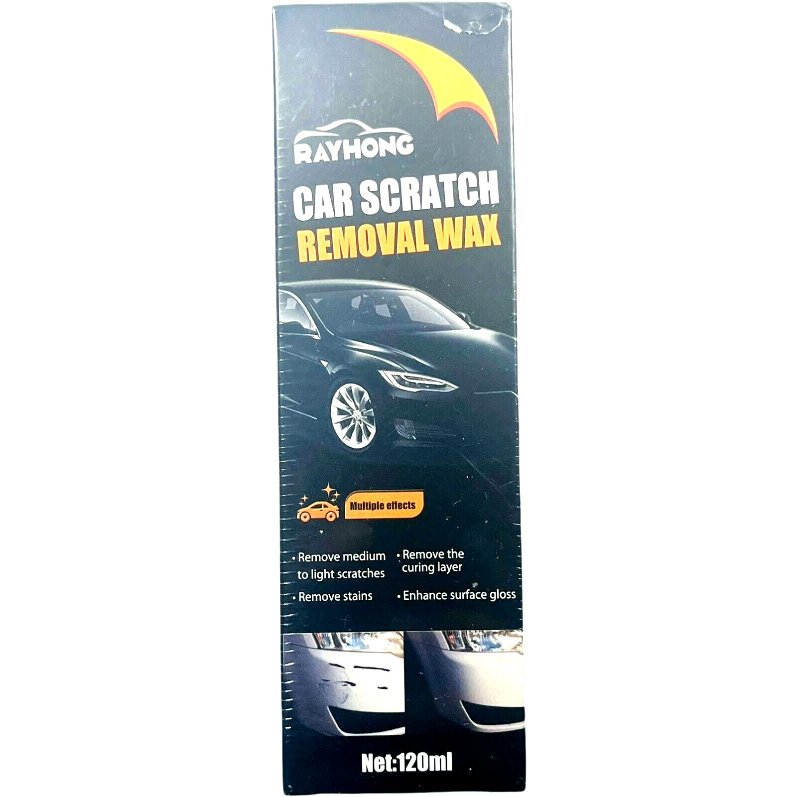 Car Scratch Remover Wax 120 ml – Auto Paint Repair & Polish – LOT of 2
