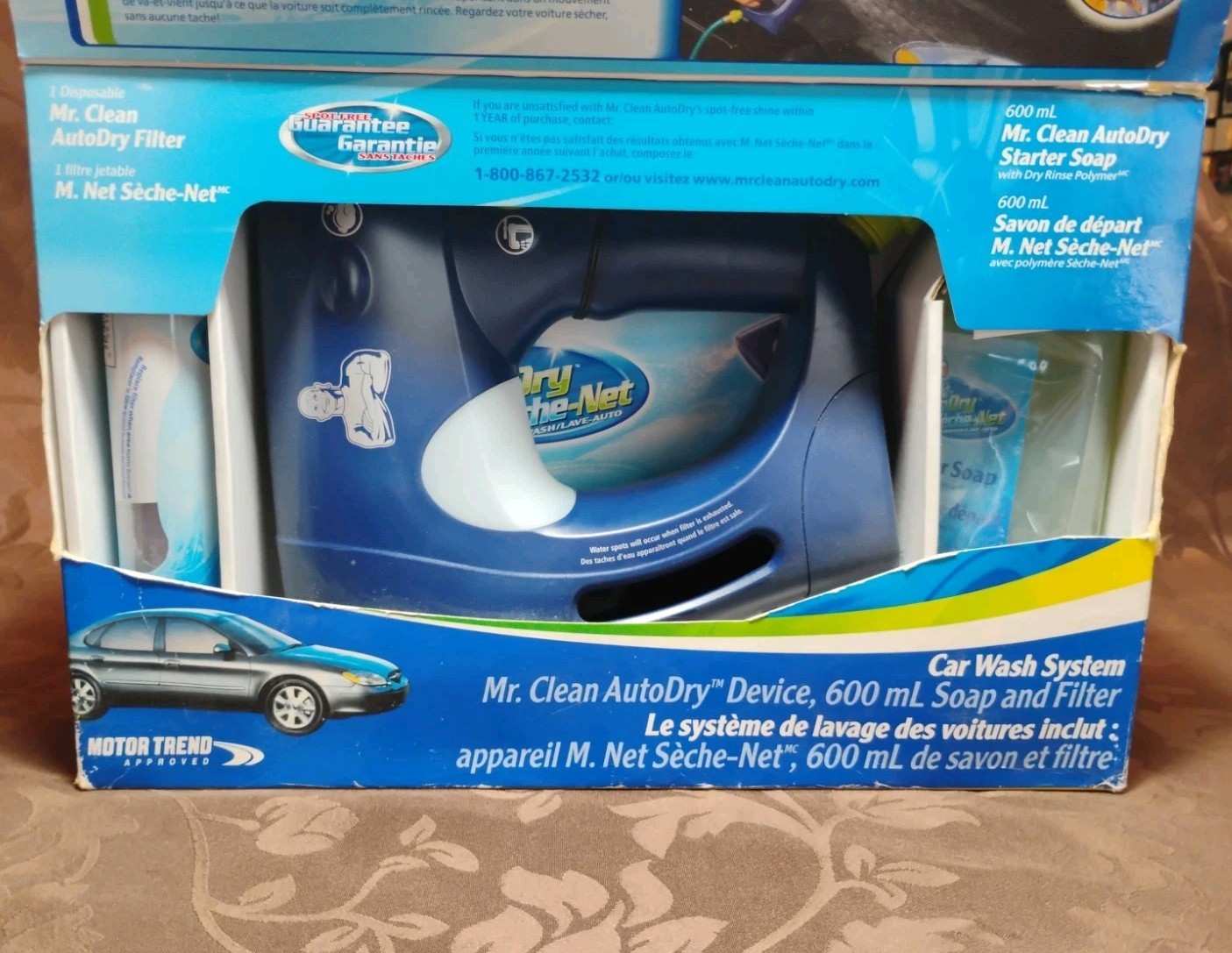 Mr Clean Auto Dry Car Wash Spray System Kit Soap Starter Filter Spot Free NOS