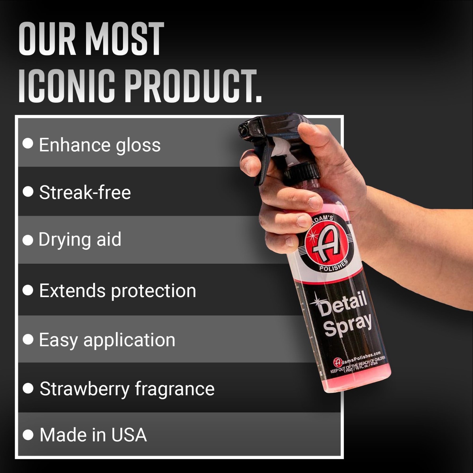 Waterless Car Detail Spray (2-Pack) – Quick Detailing, Polishing & Claying Solut