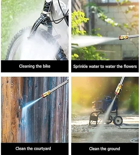 Portable Cordless Electric High Pressure Water Spray Gun Car Washer Cleaner Tool