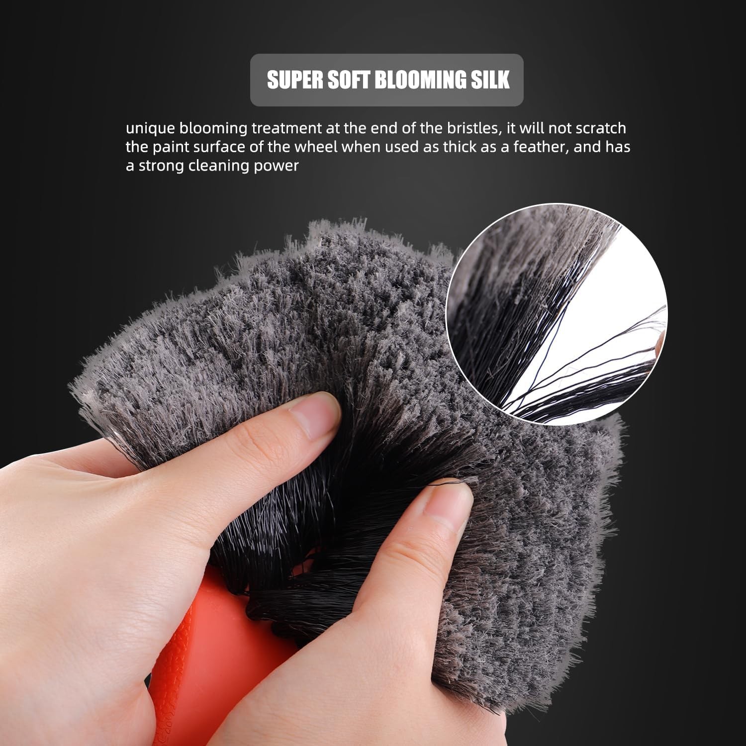 Ergonomically Designed 8-Pc Wheel & Tire Brush Kit for Fast Vehicle Cleaning