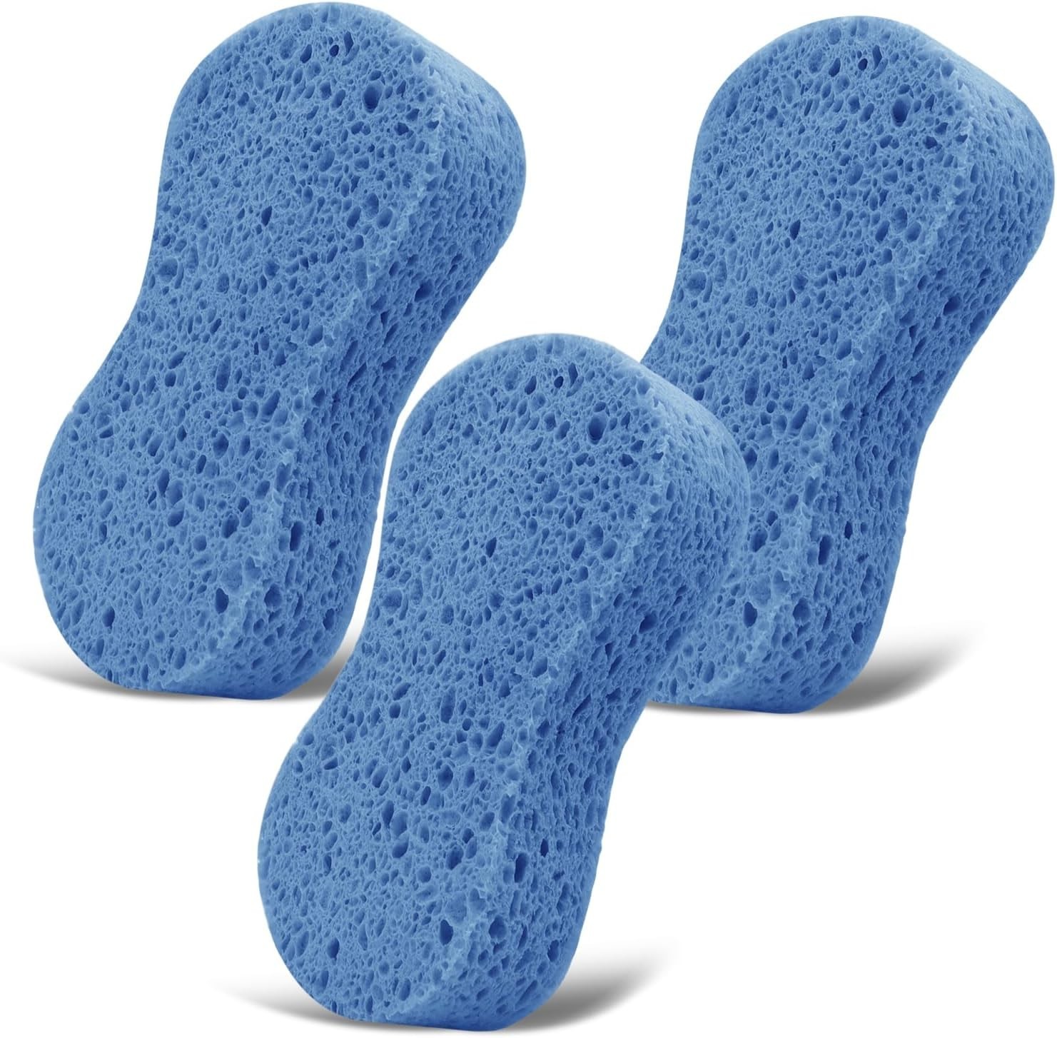 3PCS Heavy Duty Eco Friendly Car Wash Sponges Large Blue Cleaning Supplies