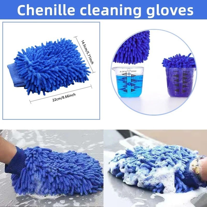 15Pcs Car Interior Detailing Kit with Windshield Cleaning Tool, Detailing Brush