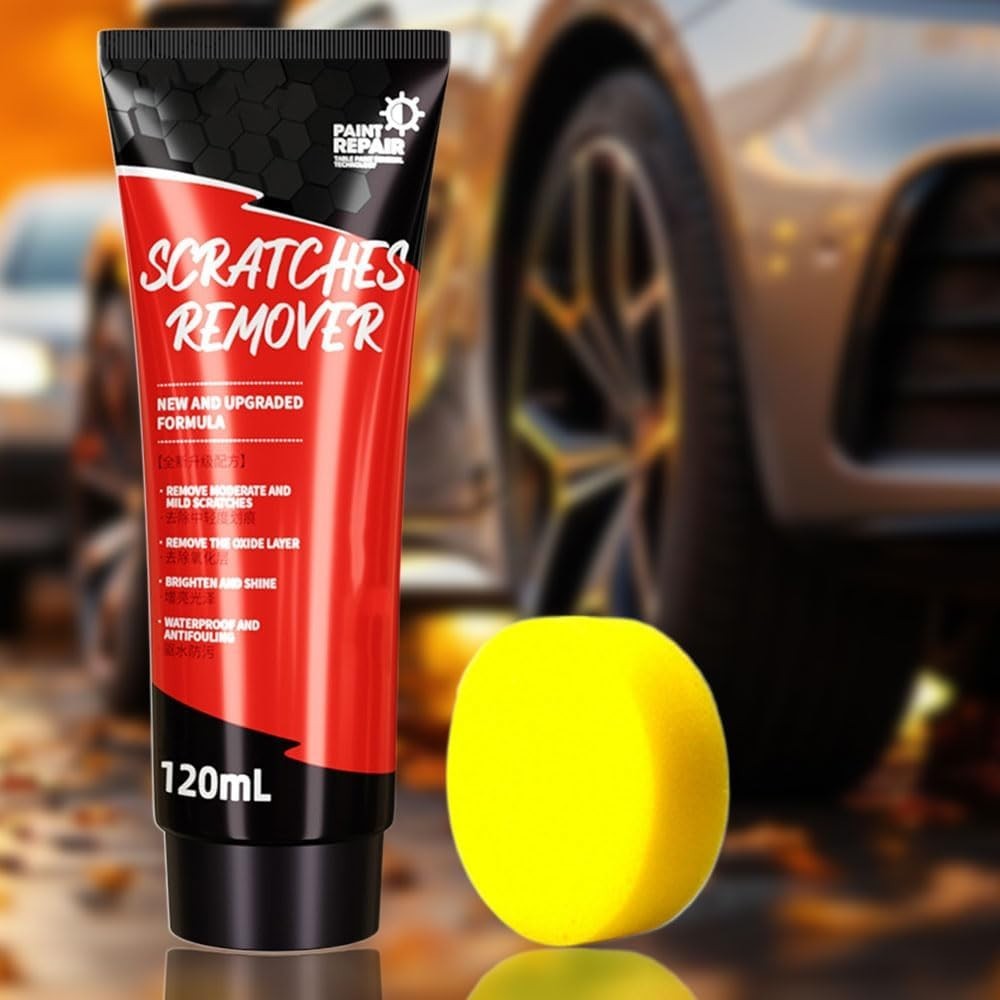 2 PCS Car Scratch Repair Paste Wax Polishing Auto Surface Remover Sponge