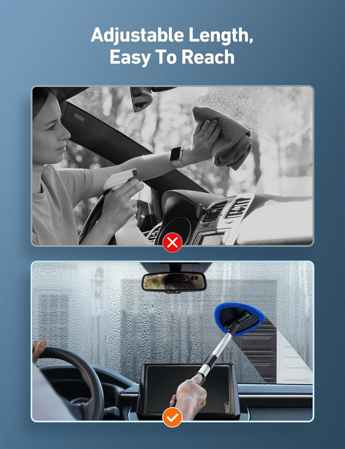 AstroAI Windshield Cleaner Car Interior Detailing Cleaning Kit